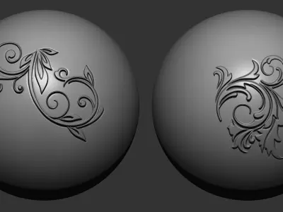 Ornament VDM Brush Pack 30 in one 3D model