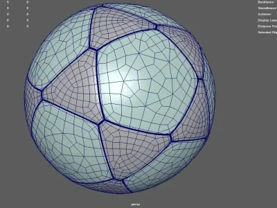 Star Shape Soccer Ball 3D model