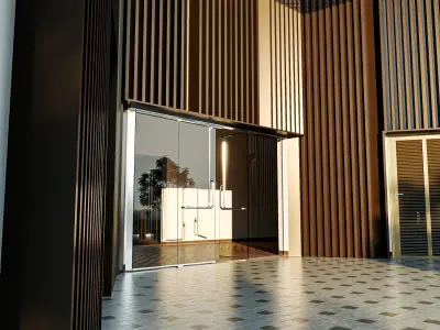 Office  Building Low-poly 3D model