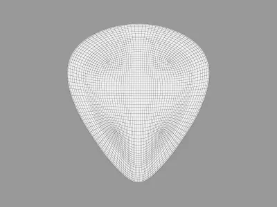 Guitare Pick 3D model