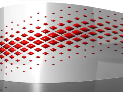 Diamond Panels Parametric Facade Design Grasshopper Rhino Files 3D model