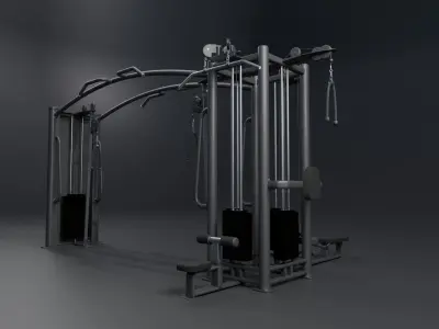 Fully MultiFunctional Fitness Machine 3D model