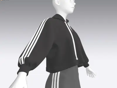 Adidas Women Sportwear Low-poly 3D model