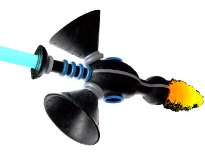 Caplan thruster Low-poly 3D model