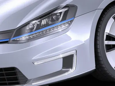 Volkswagen e-Golf 2016 VRAY 3D model