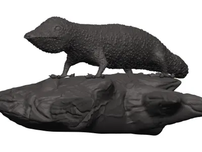 Gecko figurine 3D model