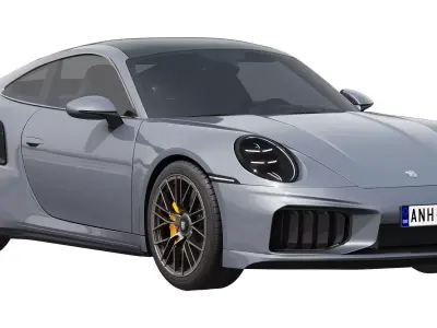 Porsche 911 Turbo S 2026 3D model from CGTrader