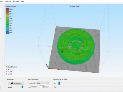 For 3D Printing - Wheel Rim 16 x 7 3D print model