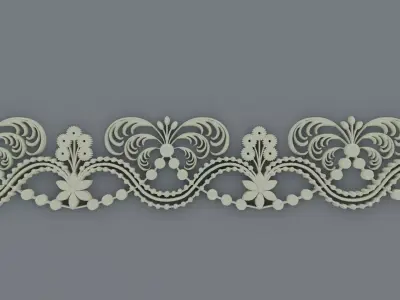 ornament baroque V5 3D model