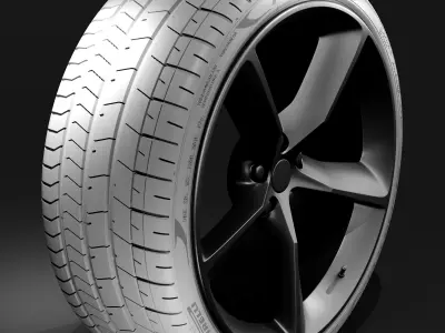 Pirelli P Zero Tire High detailed 3D model