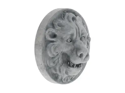 Lion Head 01 3D model