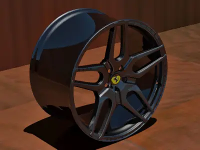 KAHN DESIGN MONZA Rim Low-poly 3D model