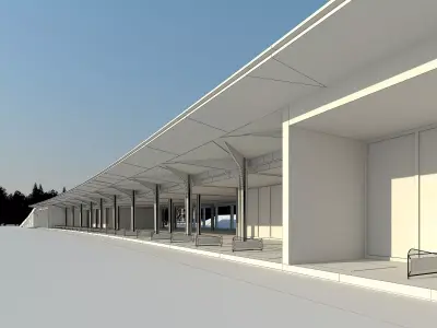 Golf course  Low-poly 3D model