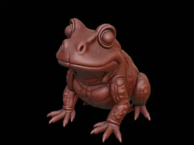 Toad Animal Sculpture 3D print model purchase