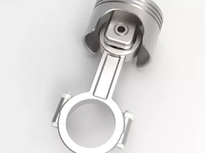 Piston - connecting rod 3D model