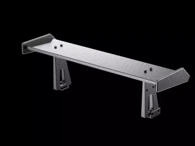 Spoiler carbon industrial part auto car  3D model