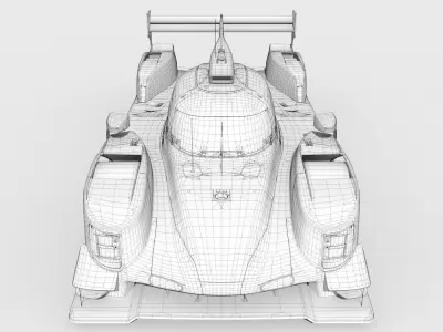 Dallara P217 - LMP2 WEC-ELMS Low-poly 3D model