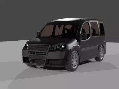 2009 Fiat Doblo car 3D model