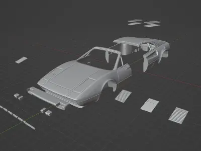 Ferrari 308 GTBM 3D print model