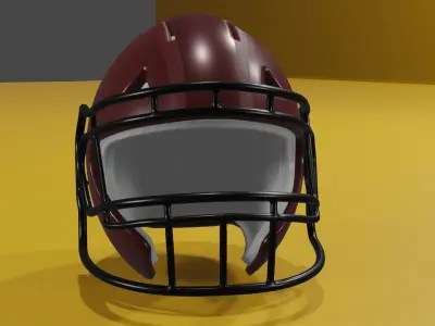 Washington Commanders Football Helmet 3D model
