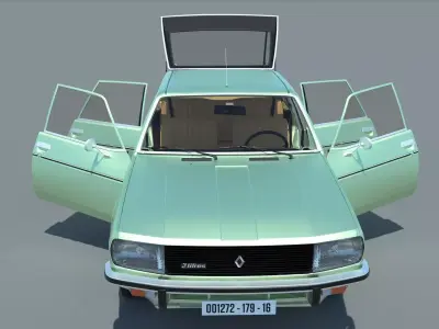 Renault 20 ts 1979 3D model