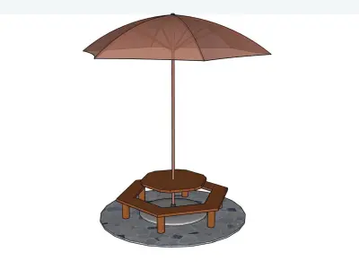 Modern Gazebo Free low-poly 3D model