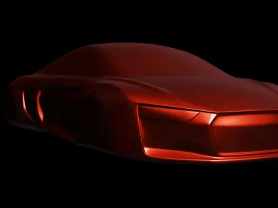 Audi R8 Sculpt Design For 3d Printing Low-poly 3D model