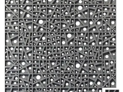 Tile concrete angle line hole n6 3D model