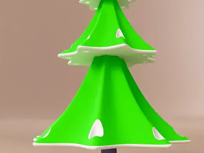 3d printable Christmas tree 3D print model