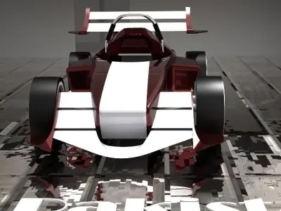 Formula 1 Car FP-1 Free 3D model