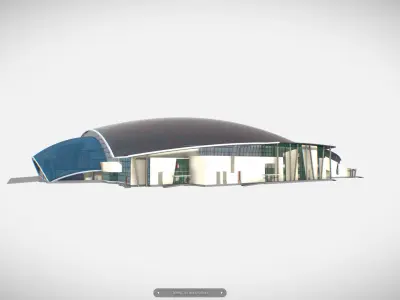 M0007 Indoor Stadium 3d model 3D model