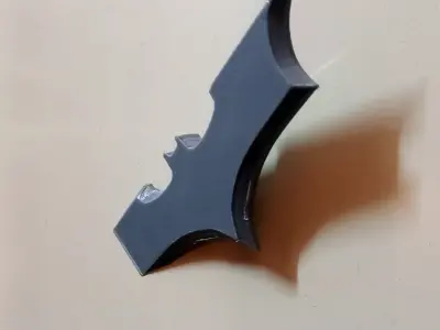 Batarang fridge magnet print in place No Supports 3D print model