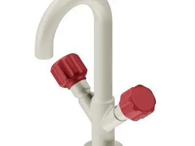 Classic PVC Mixer Tap 3D model