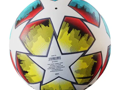 adidas UCL Competition St Petersburg Ball Low-poly 3D model