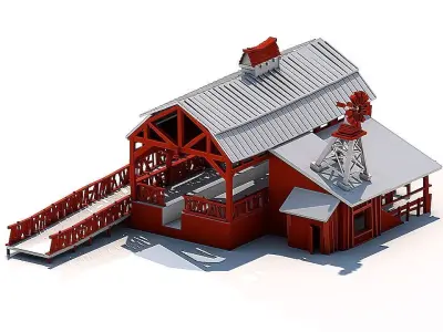 Village Farm 3D model