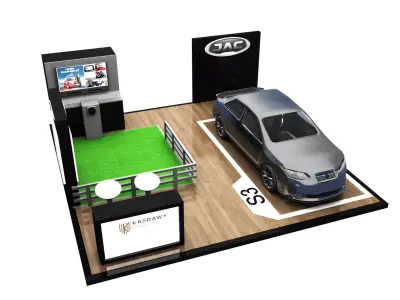 Booth Exhibition Stand a272 3D model