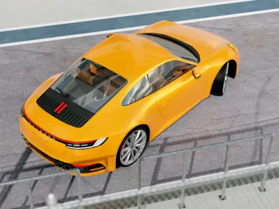 Porshe 911 carrera s coupe 2019 MODEL Low-poly 3D model