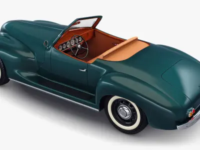 Generic Cabriolet Retro Car M 2 3D model