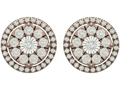 Earring 3D print model 3