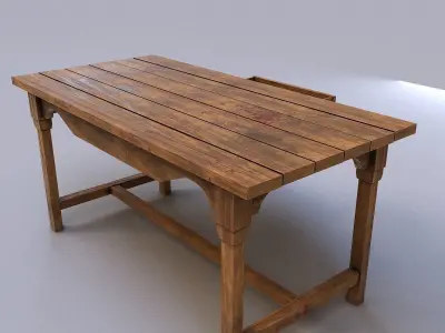 Old table 3D model