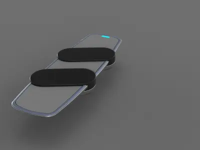 Hoverboard Low-poly 3D model