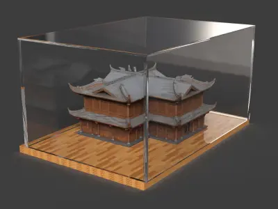 Chinese ancient house Low-poly 3D model buy