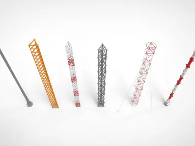 sci fi Mast 3 3D model