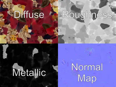 Wizard Character with Magic Staff model pack Low-poly 3D model