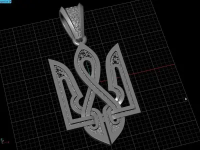 Ukrainian Trident  3D print model