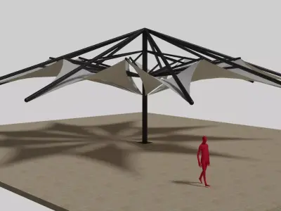 Garden Parasol 3D model