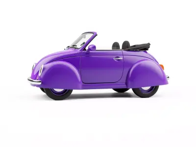 Vibrant Convertible model pack Low-poly 3D model