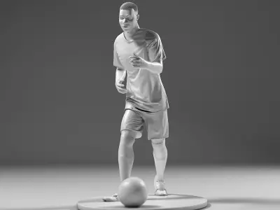Footballer 05 Run 01 Stl 3D print model
