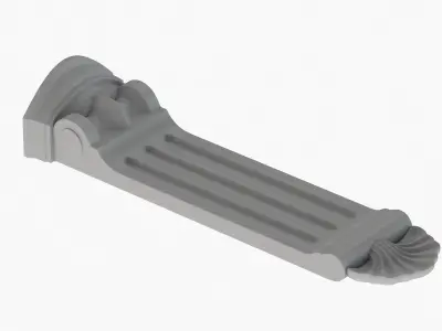 Scroll Corbel 53 - 3D Printable  3D model