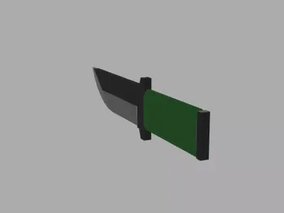 Low Poly Knife Low-poly 3D model